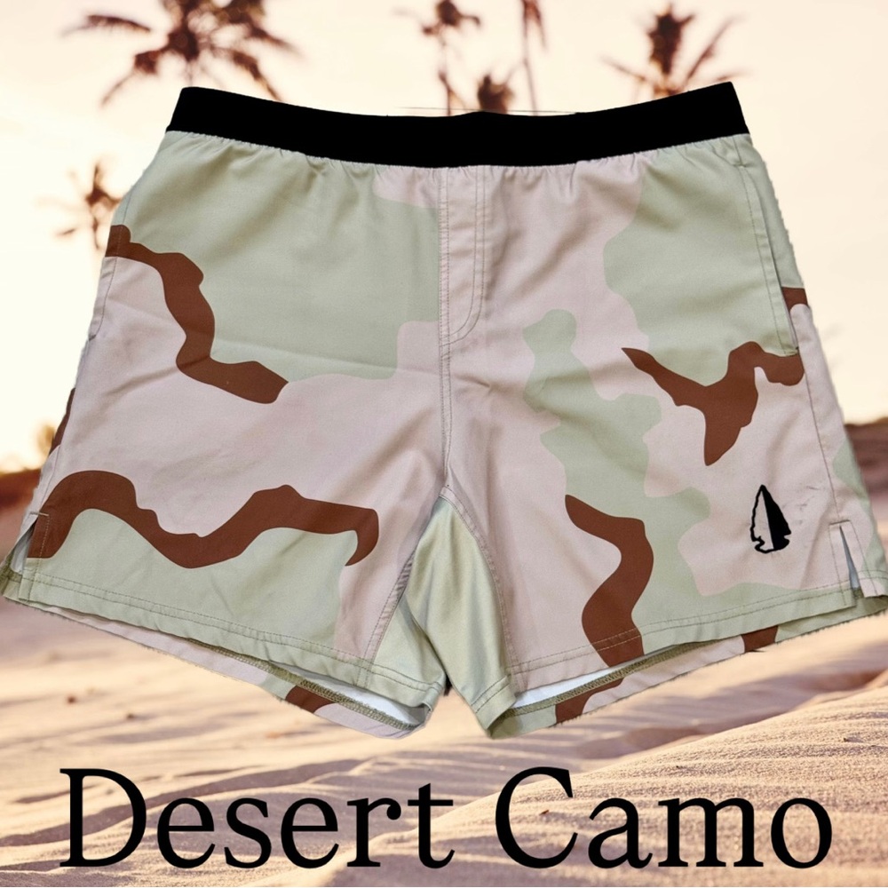 TACHUNTFISH (THF) Desert Camo Uniform Training Shorts